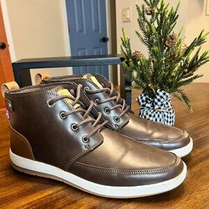 Levi's Men's Atwater Burnish BT Lace Up Boots in Brown/Tan Size 10